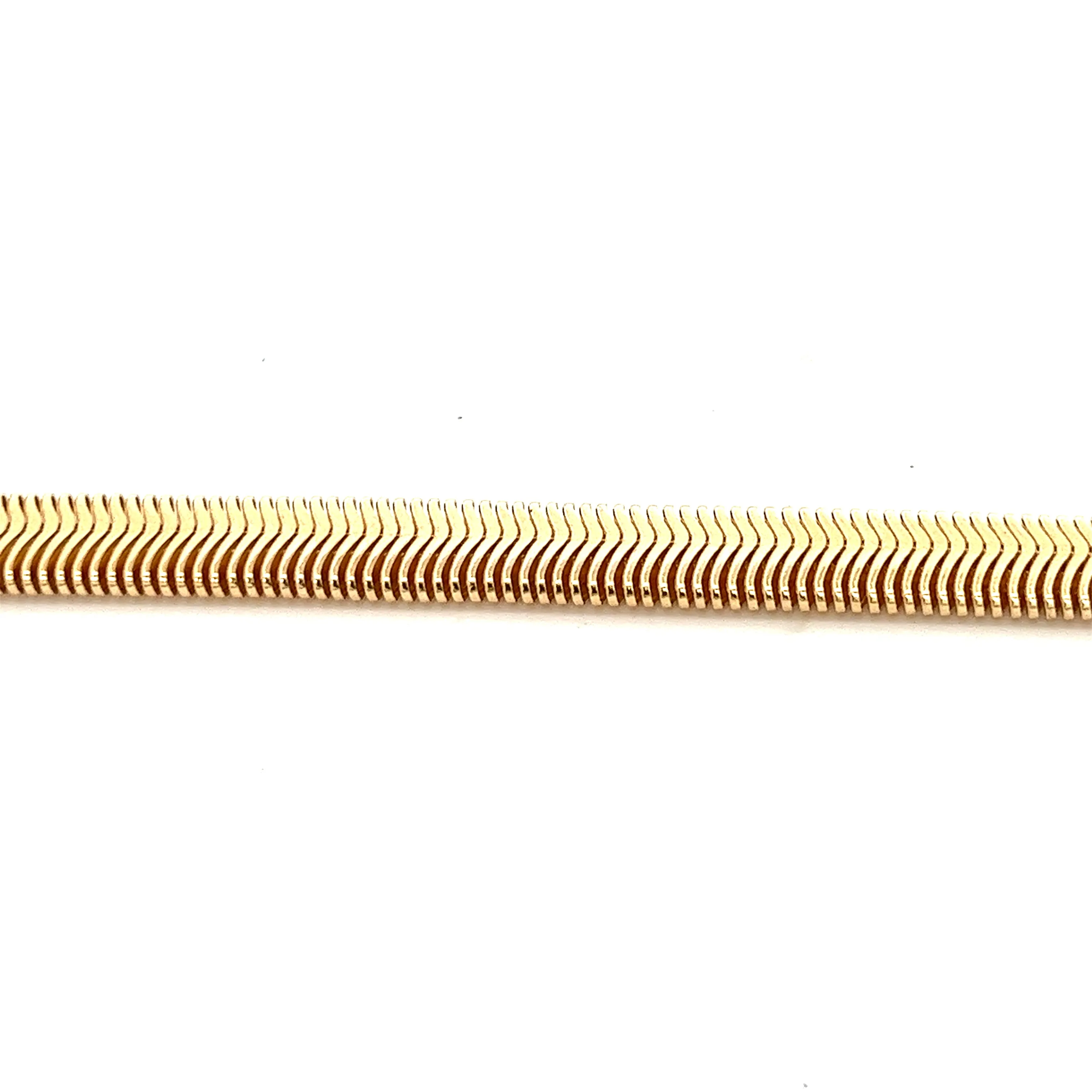14K-gold-filled cobra necklace - 16"