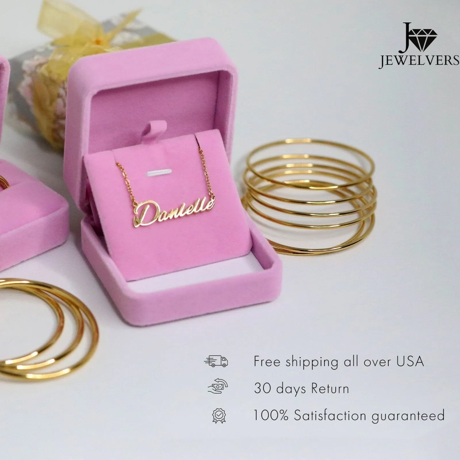 18K Gold-Filled Baguette Hoop Earrings