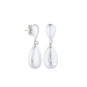 Amanda Earrings in Silver and Diamonds