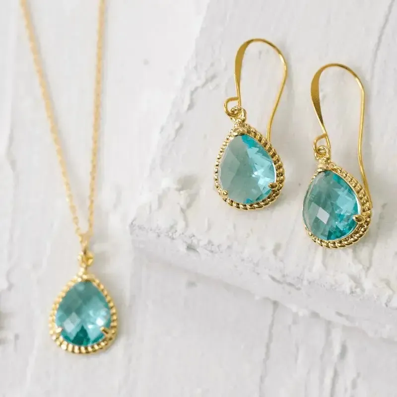 Aqua Exquisite Necklace - Ocean Inspired Jewelry