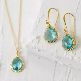 Aqua Exquisite Necklace - Ocean Inspired Jewelry