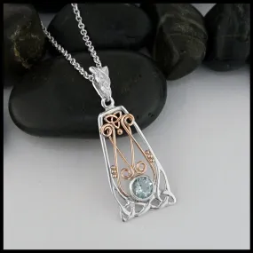 Aquamarine Pendant in Silver