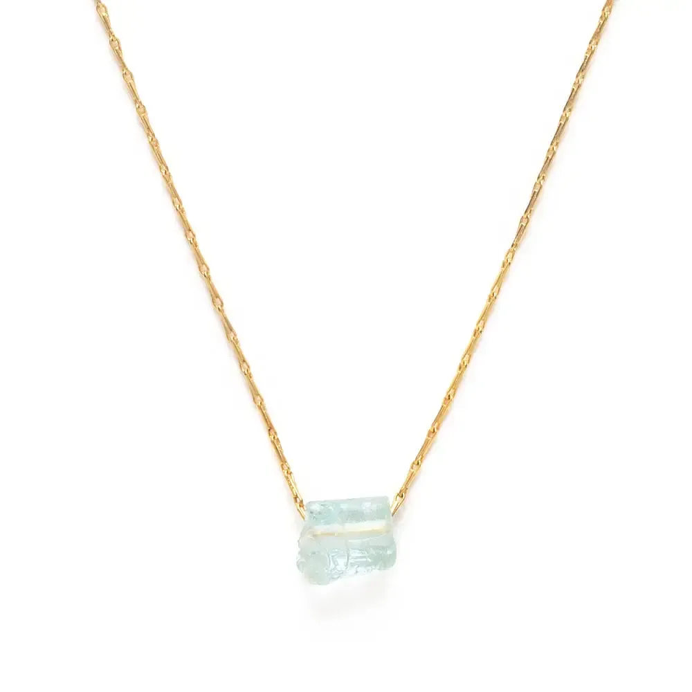 Aquamarine Stone Necklace