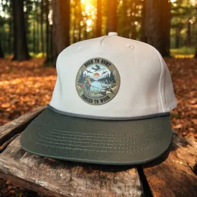 Born to Hunt Forced to Work Patch Hat