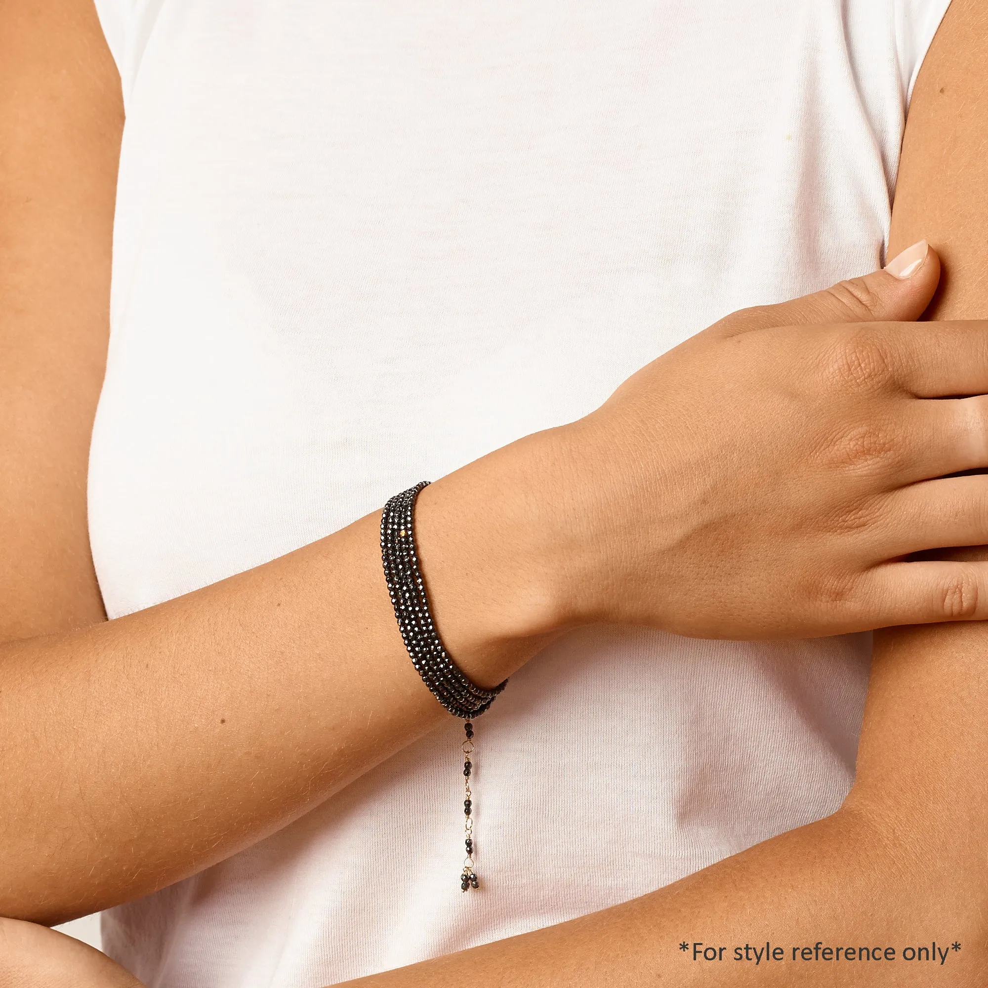 Brown Zircon Wrap Bracelet - Necklace