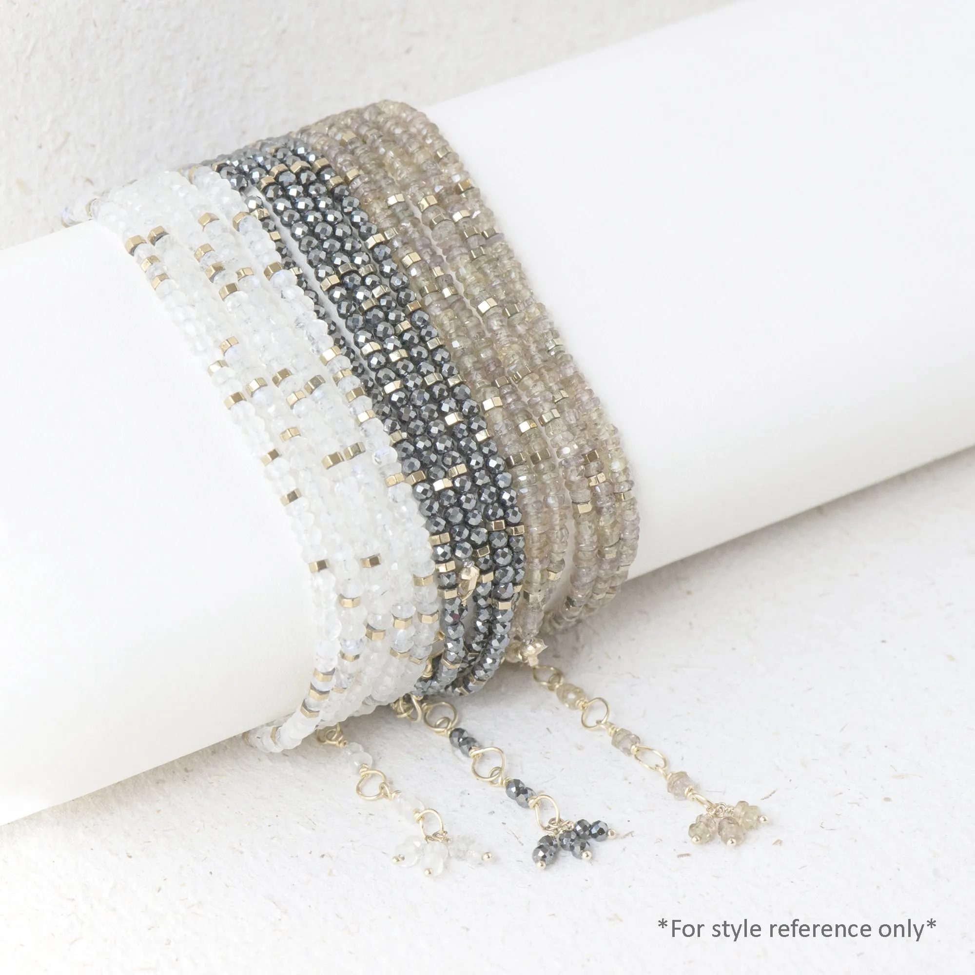 Brown Zircon Wrap Bracelet - Necklace
