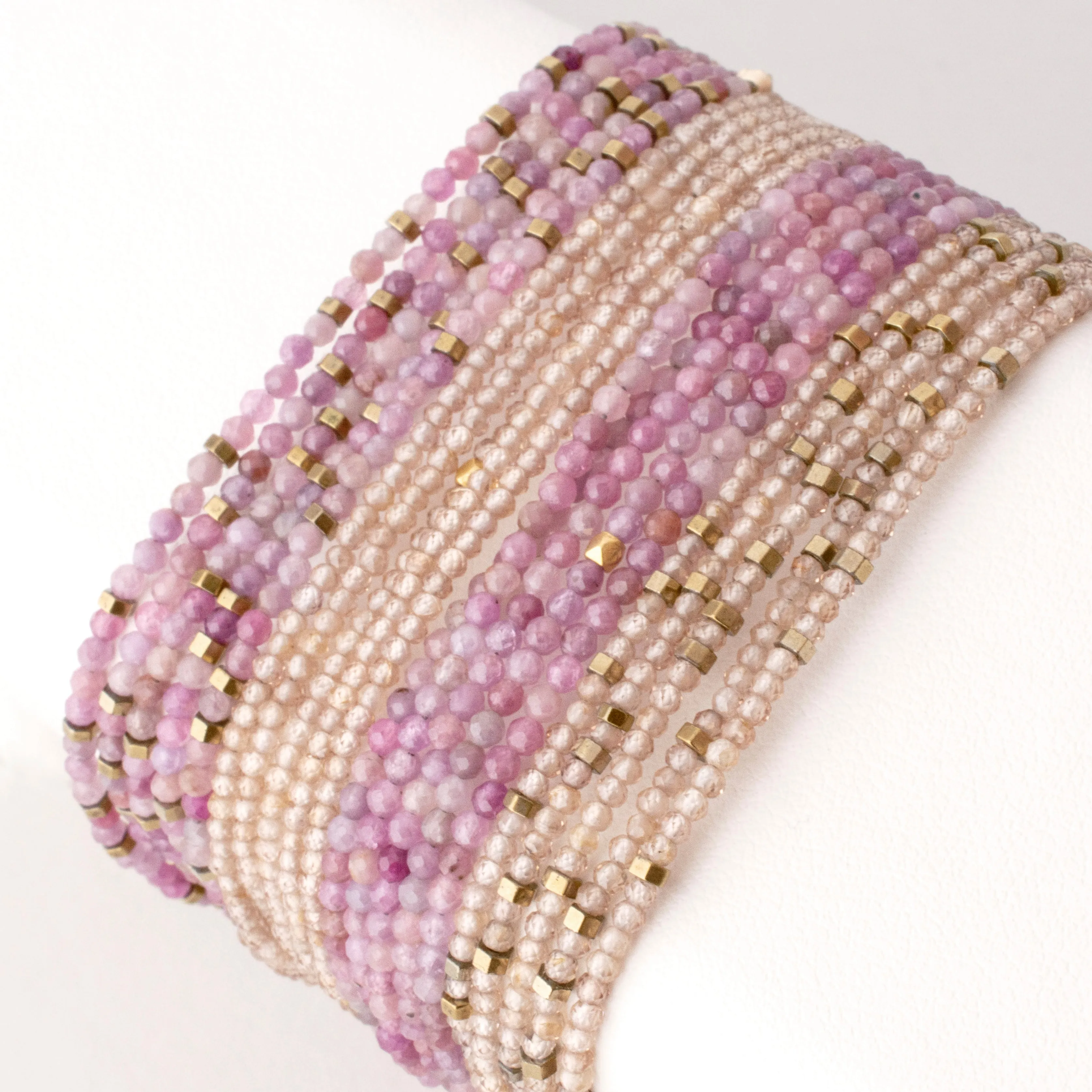 Brown Zircon Wrap Bracelet - Necklace