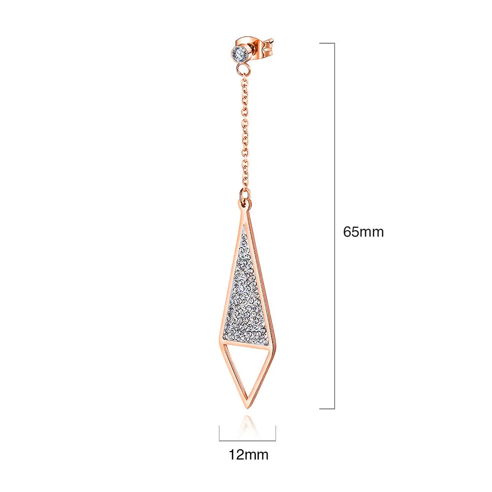 Bullion Gold Zircon Mismatch Earrings