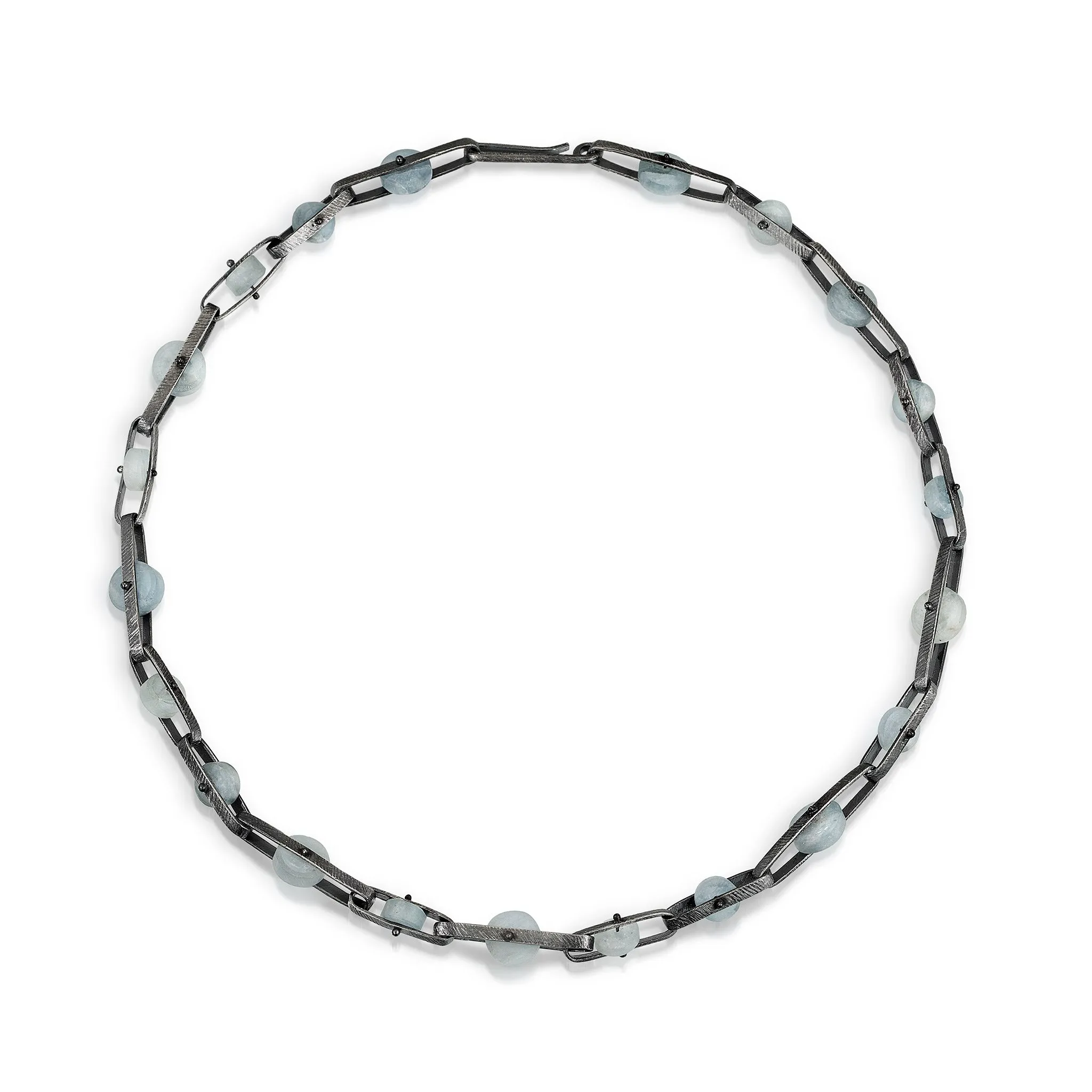 Carved Band Link Necklace