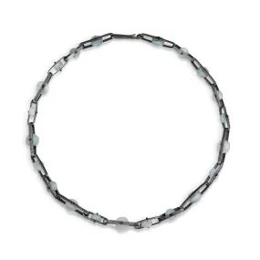 Carved Band Link Necklace
