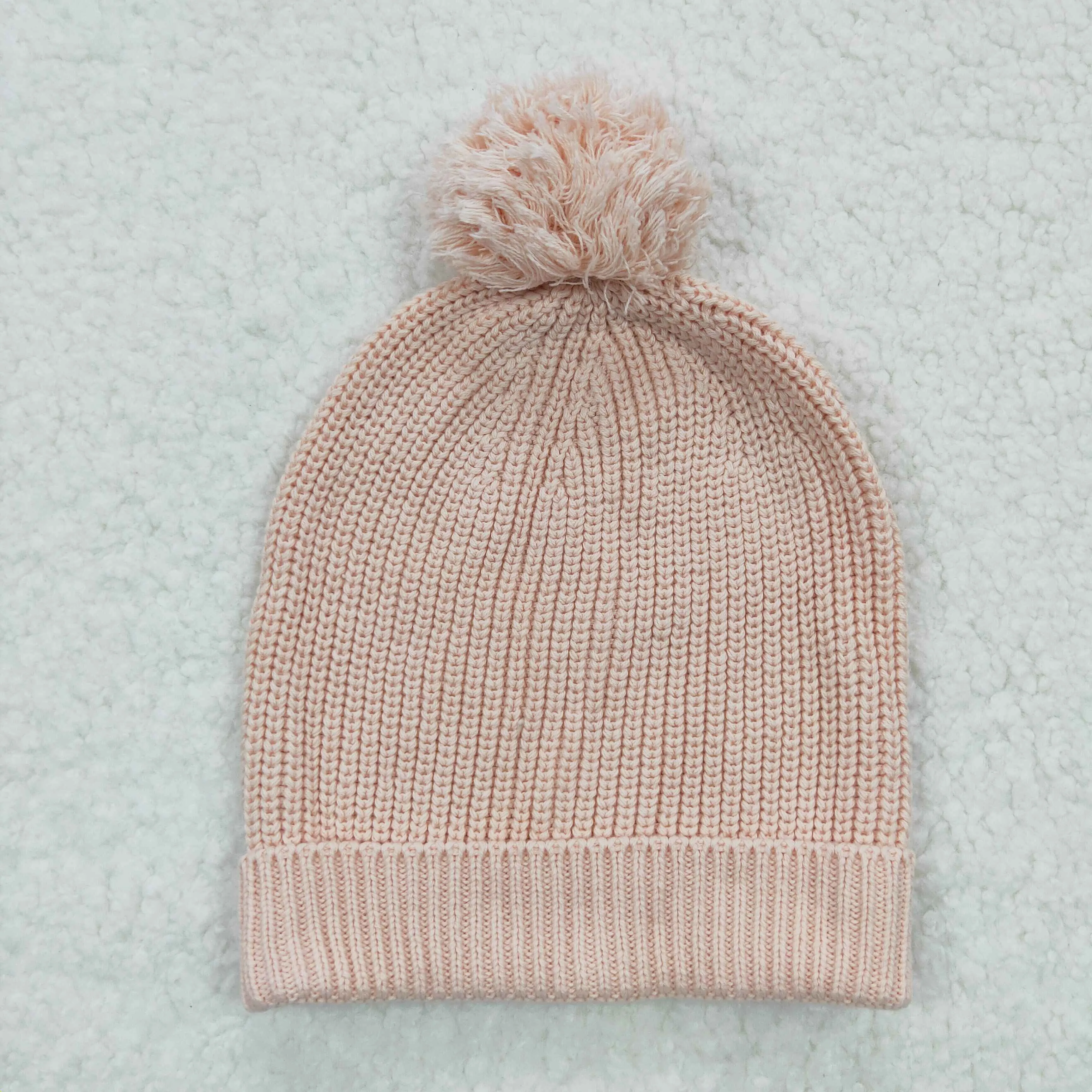 Champagne coloured woollen hat HA0001