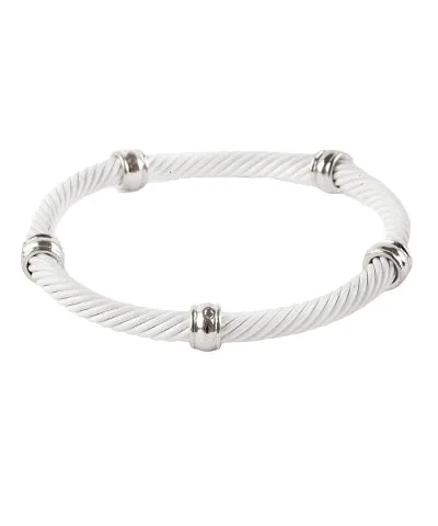 Color Coating Twisted Elastic Bracelt