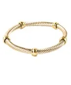 Color Coating Twisted Elastic Bracelt