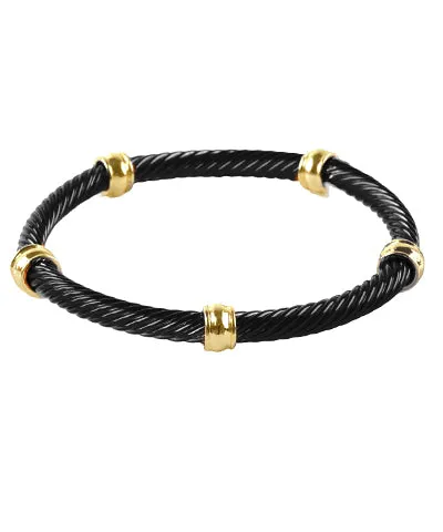 Color Coating Twisted Elastic Bracelt