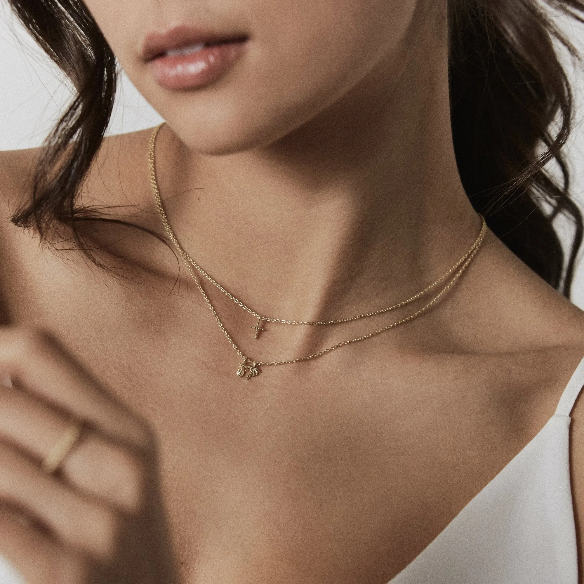 Cross Necklace | Silver