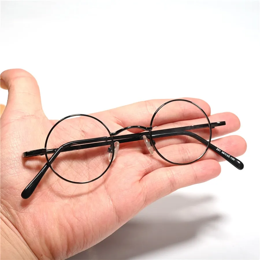 Cubojue Unisex Full Rim Small Round Alloy Presbyopic Reading Glasses 201p