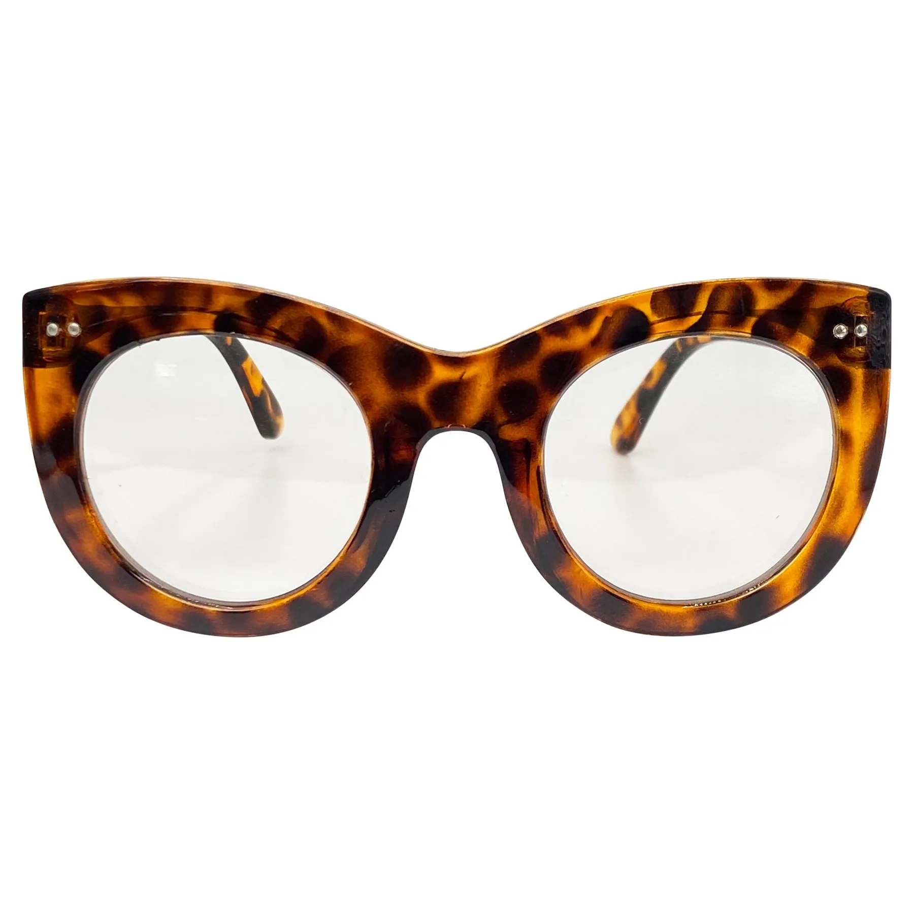 EDNA Clear Cat Eye Chunky Glasses