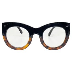 EDNA Clear Cat Eye Chunky Glasses