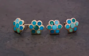 Effervescent Bleu Parti Studs