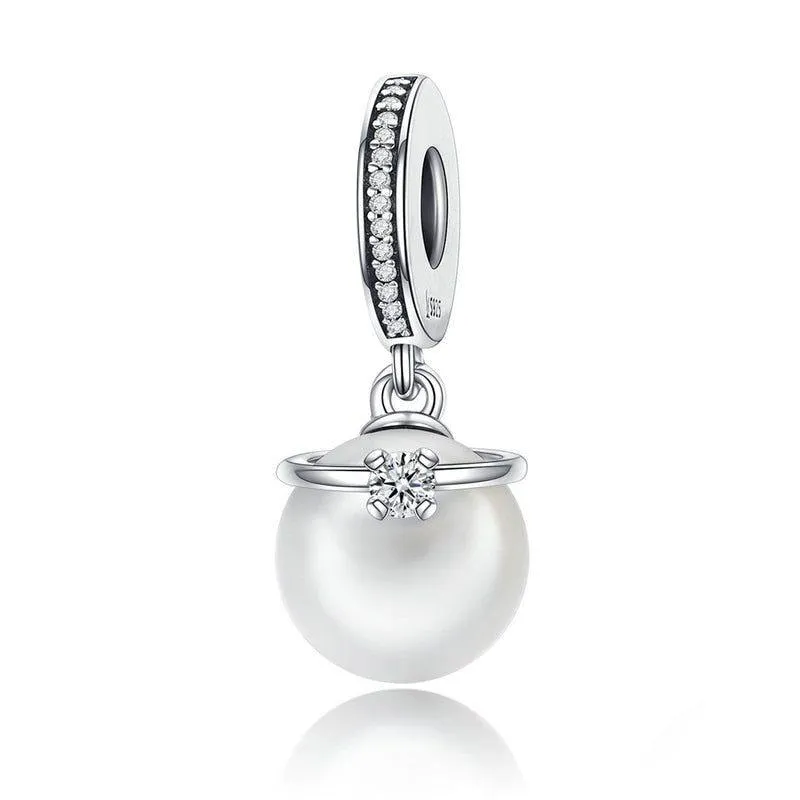 Elegant Pearl Pendant Charm Jewelry Without Chain - SCC572