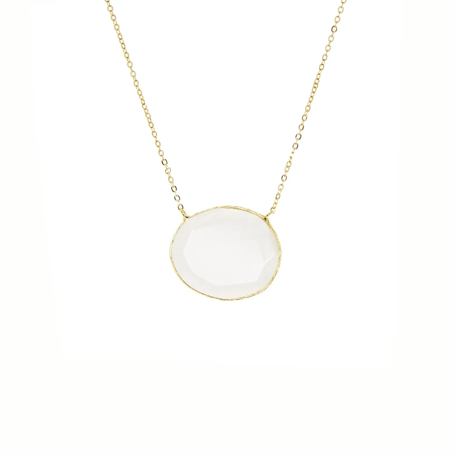 faceted glass necklace