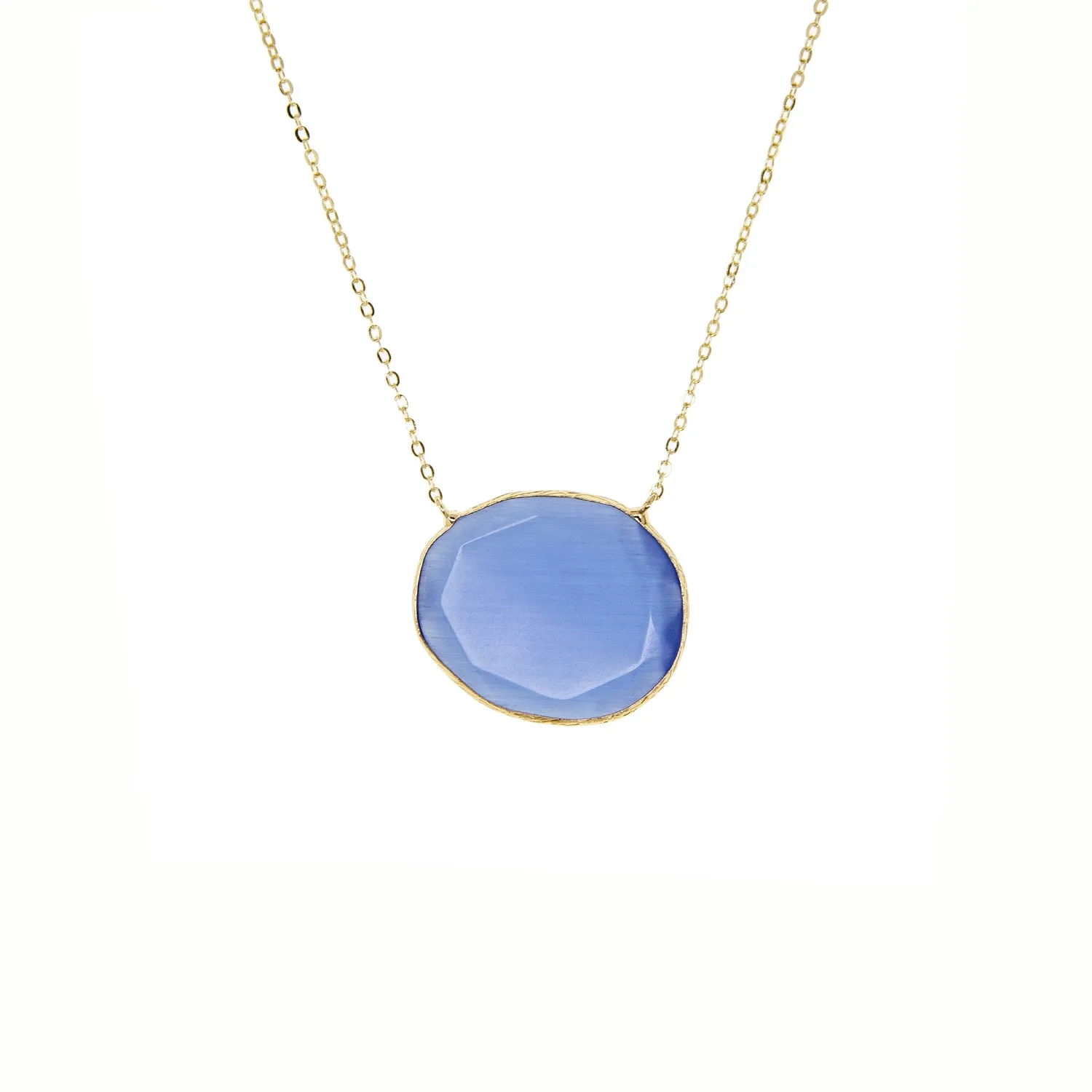 faceted glass necklace