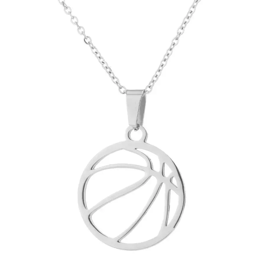 Games stainless steel volleyball necklace for men and women