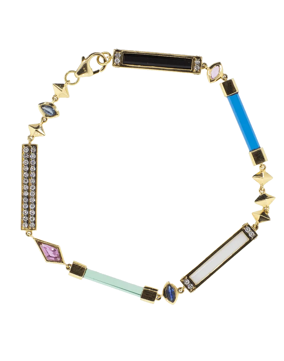 Gemstone Bar Bracelet