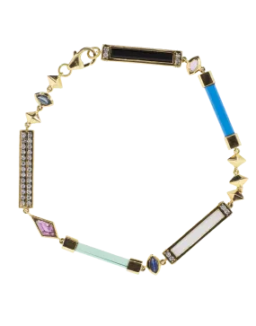 Gemstone Bar Bracelet
