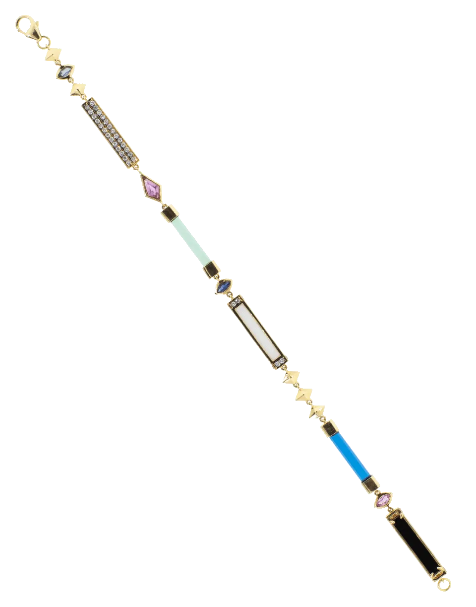Gemstone Bar Bracelet
