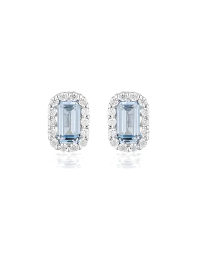 Georgini Paris Stud Earrings - Aquamarine