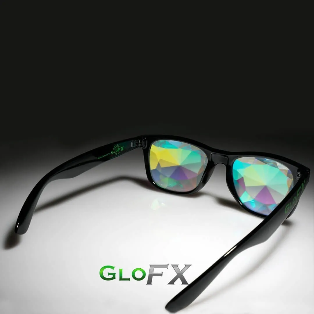 GloFX Ultimate Kaleidoscope   Diffraction Glasses - Black