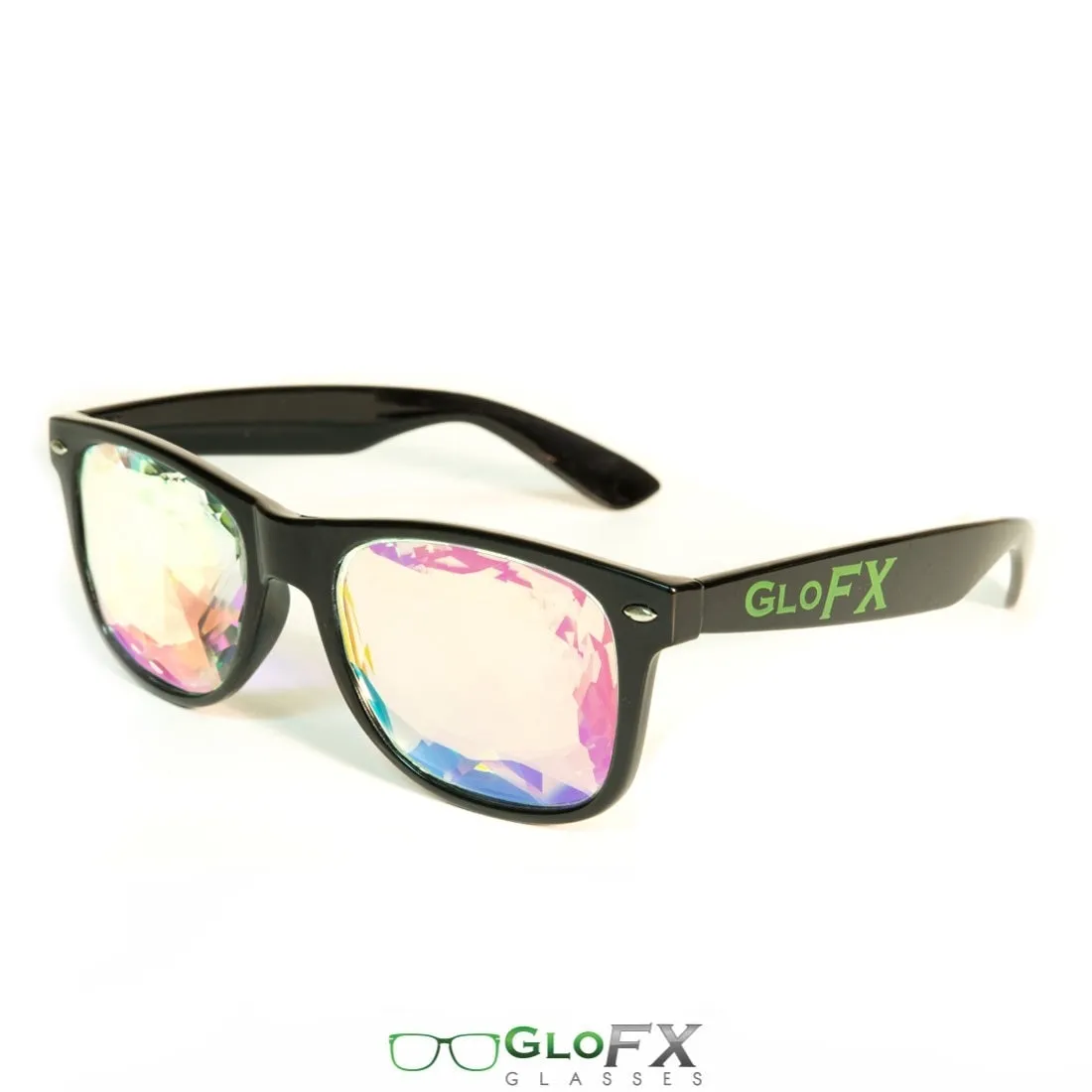 GloFX Ultimate Kaleidoscope   Diffraction Glasses - Black