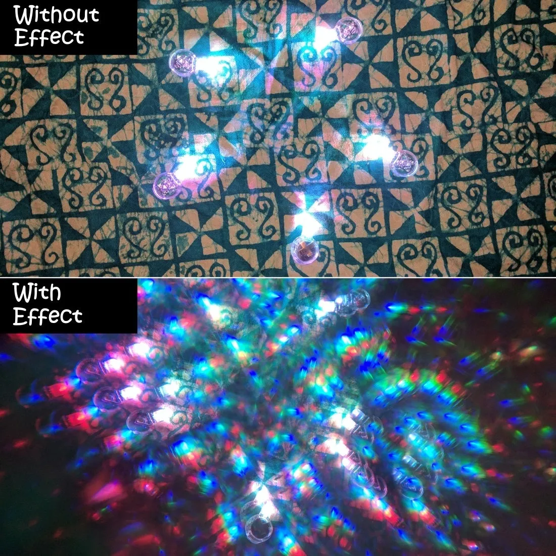 GloFX Ultimate Kaleidoscope   Diffraction Glasses - Black