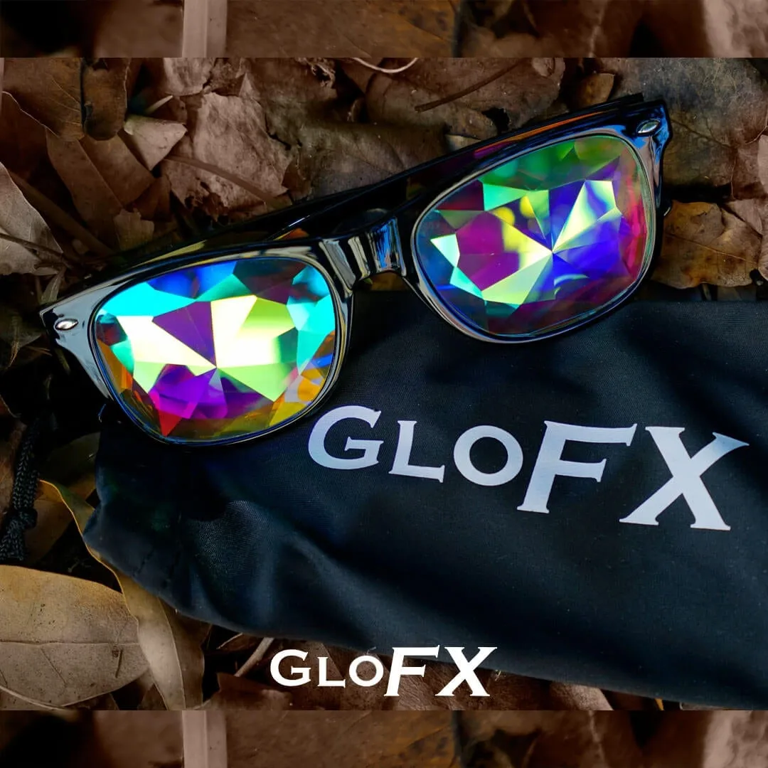 GloFX Ultimate Kaleidoscope   Diffraction Glasses - Black