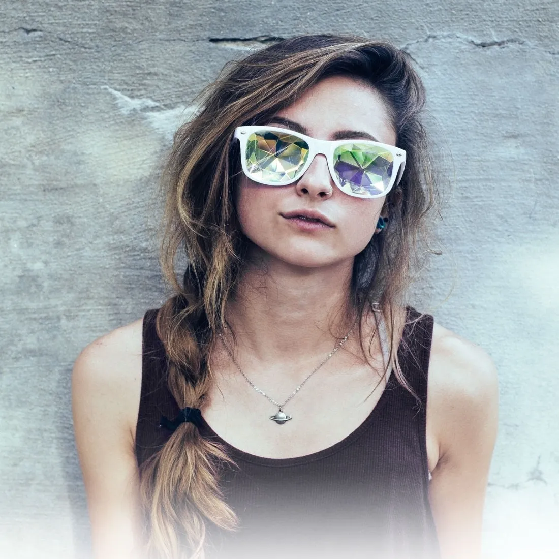 GloFX Ultimate Kaleidoscope   Diffraction Glasses - Black