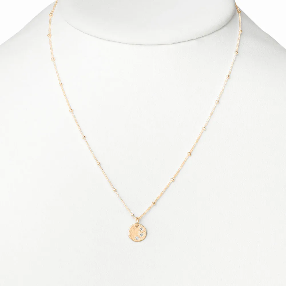 Gold Three Wish Necklace
