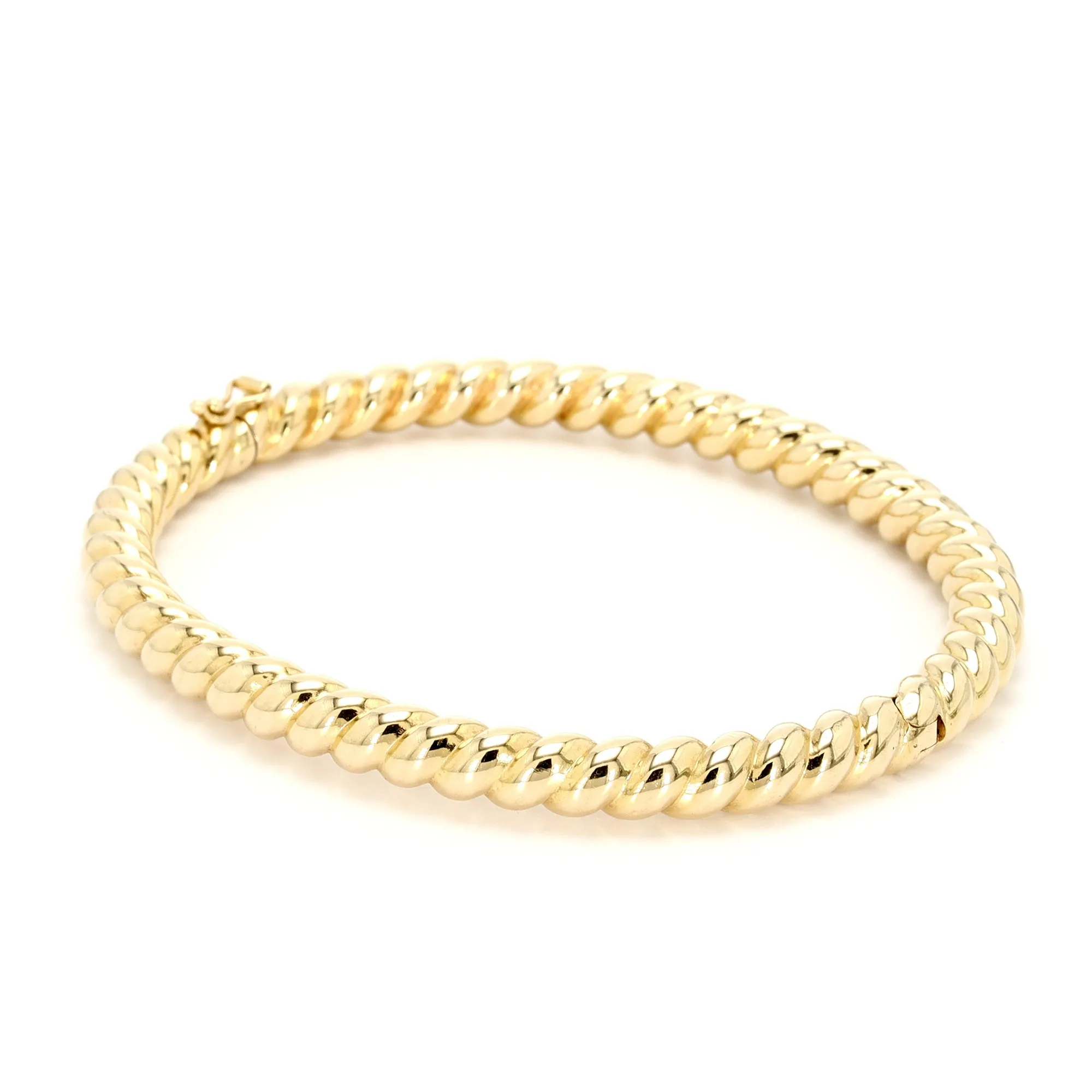 Gold Twist Bangle