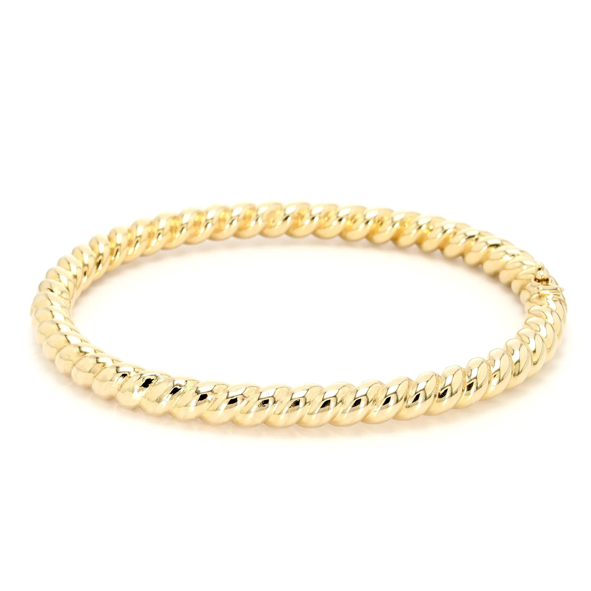 Gold Twist Bangle