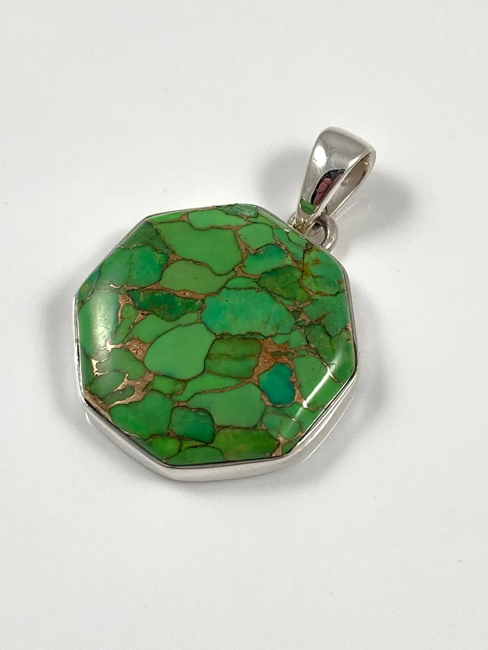 Green Copper Turquoise Pendant