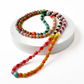 Long Colorful Bead Necklace