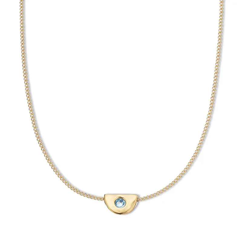 MARCH BIRTHSTONE NECKLACE