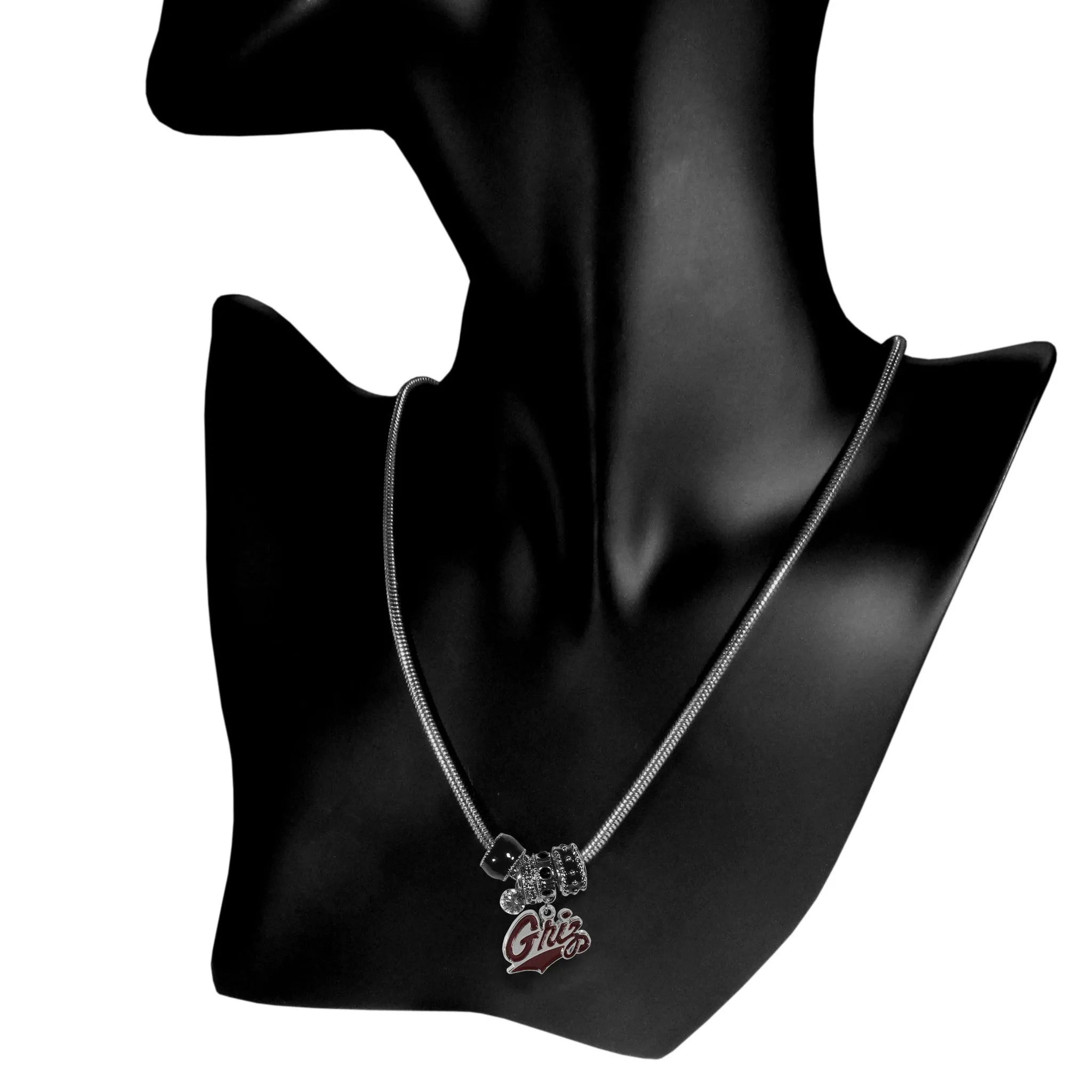 Montana Grizzlies Euro Bead Necklace