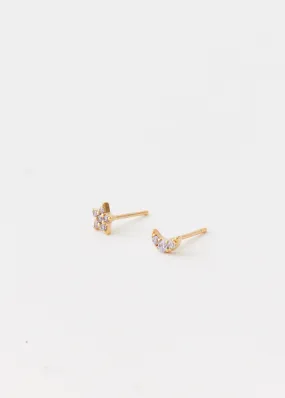 Moon & Star Studs