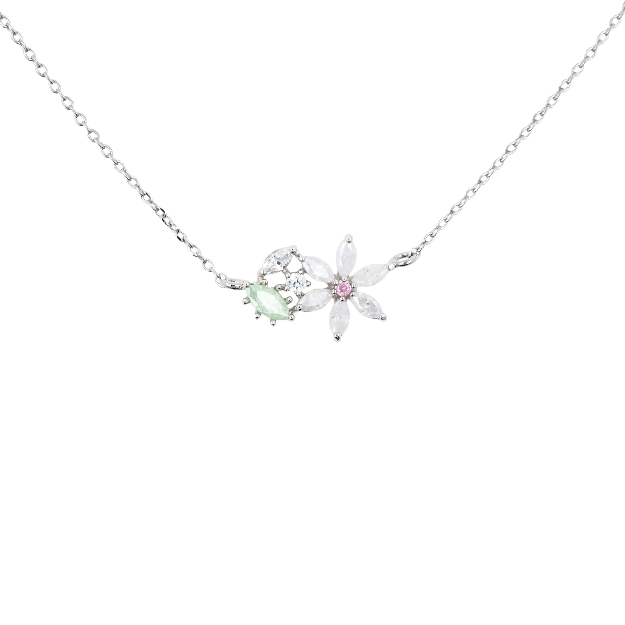 Necklace Flower and Leaves