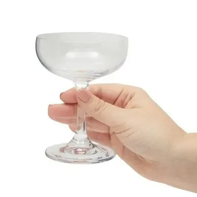 Open Box - Juvale Set of 6 Vintage Coupe Cocktail Glasses for Wedding Gifts, Housewarming, Bar Accessories, 7oz