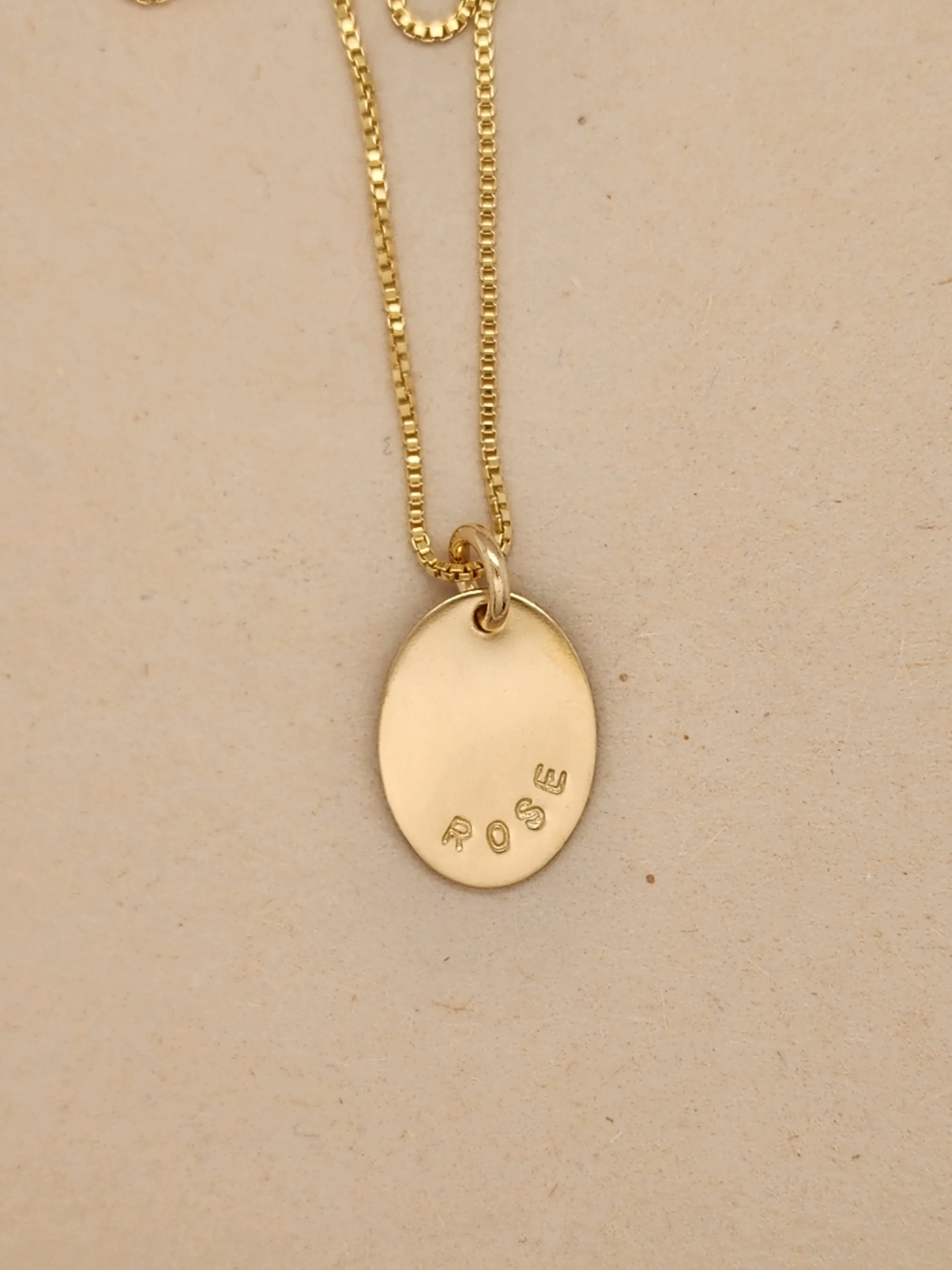 Oval Name Necklace