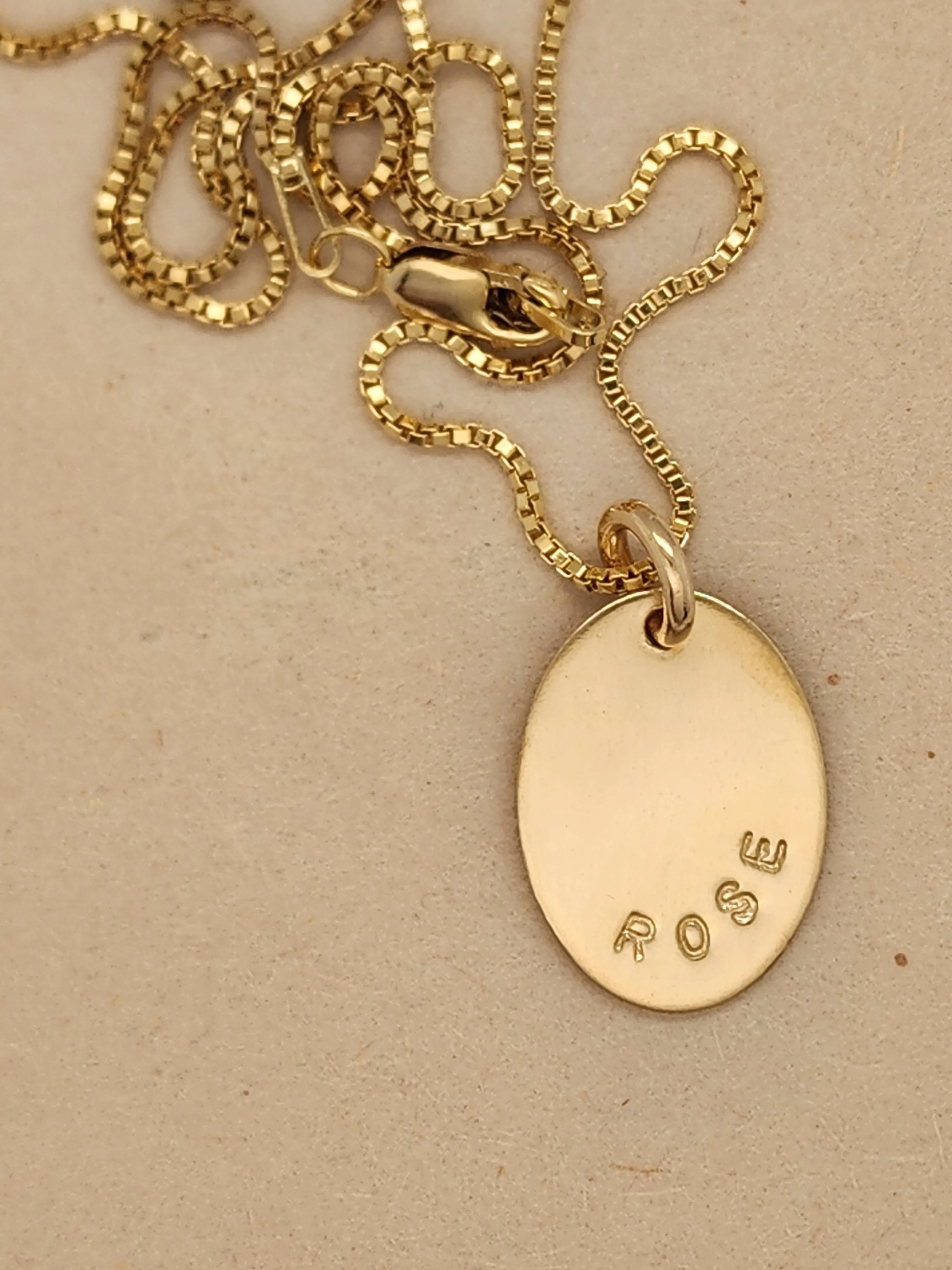 Oval Name Necklace