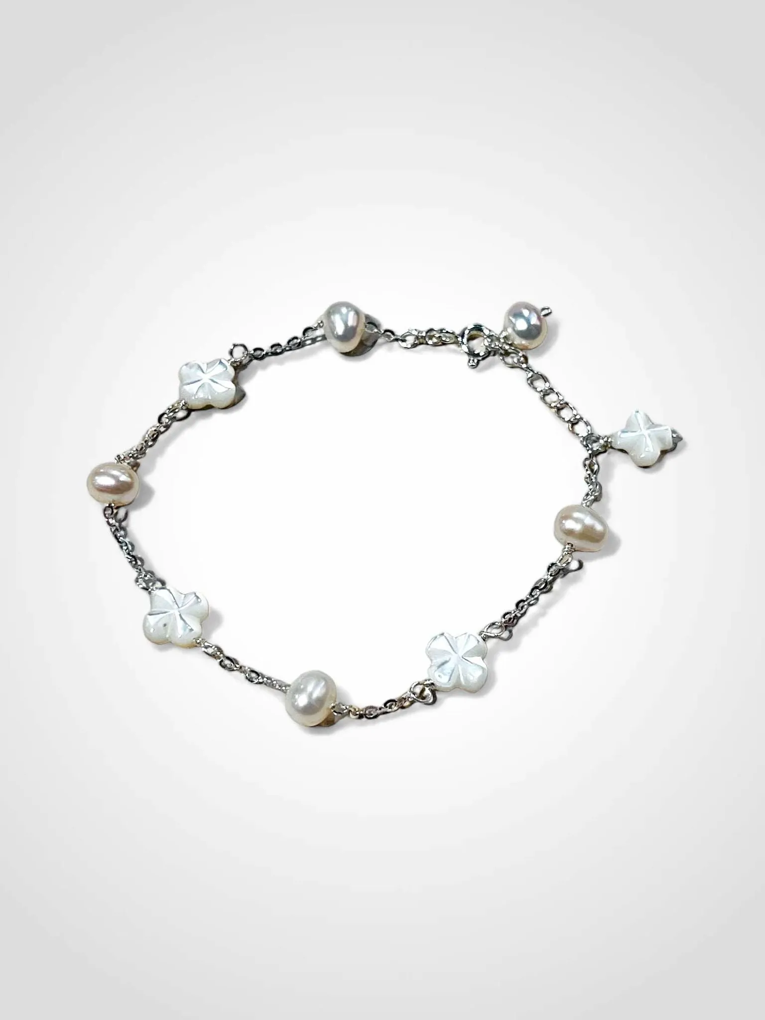 Pearl Charm Bracelet