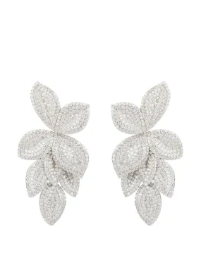 Petal cascading flower earrings